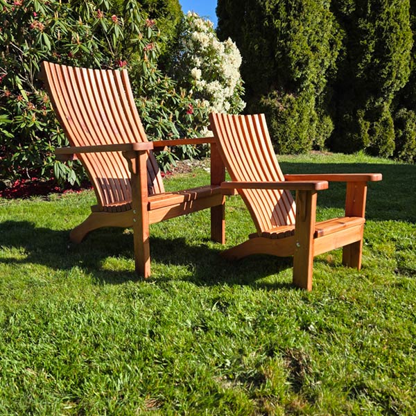 Custom Wood Adirondack Chairs - Castle River Woodworking Sooke BC